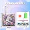 DIY Rose 5D Diamond Painting Linen Tote Bag