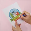 12pcs Xmas DIY Mini Square Diamond Painting Set 15x18cm