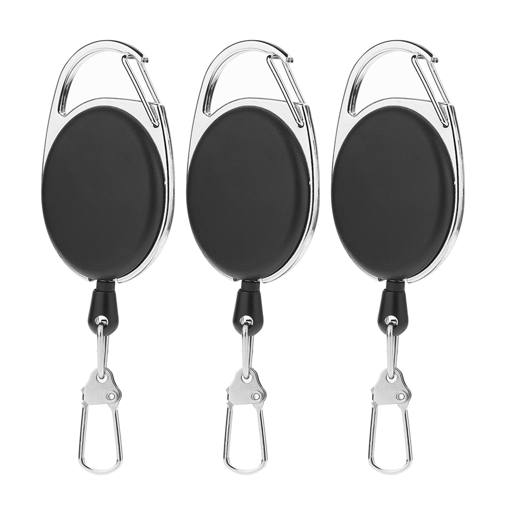 

Fly Fishing Key Ring Retractor Tool Retractable Keychain Reel Badge Holder, 5pcs, 501 Original