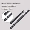 AMK 2Pcs Heavy Duty Metal Drive Shaft 160mm-215mm Internal Spline CVD Driveshaft for 1/6 RC Crawler Car Axial SCX6 Jeep JLU Wrangler 4WD Upgrade Parts