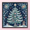 Christmas Tree-14CT Stamped Cross Stitch 40*40cm/15.75*15.75in tapestrymarket