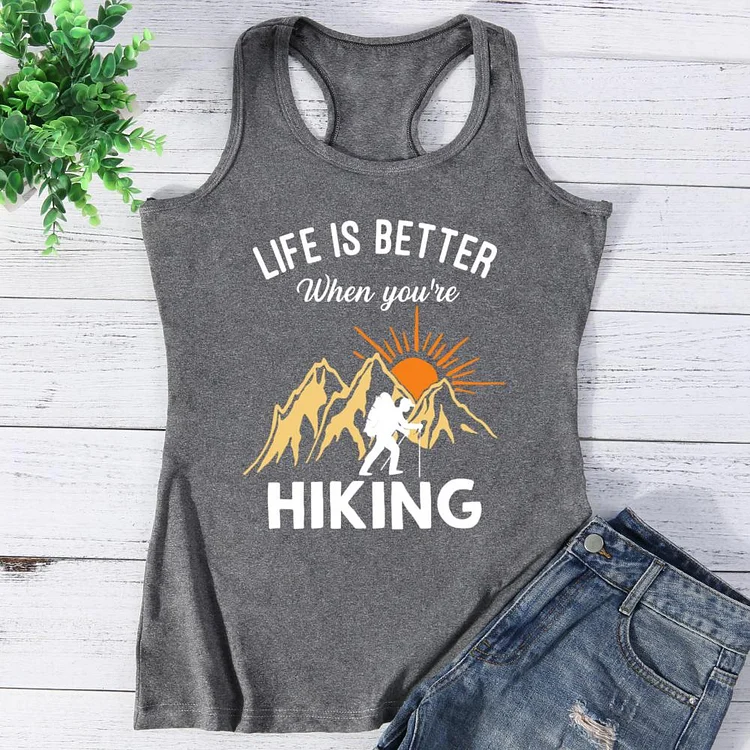 Life is better when you're hiking Vest Tank Top-0026163