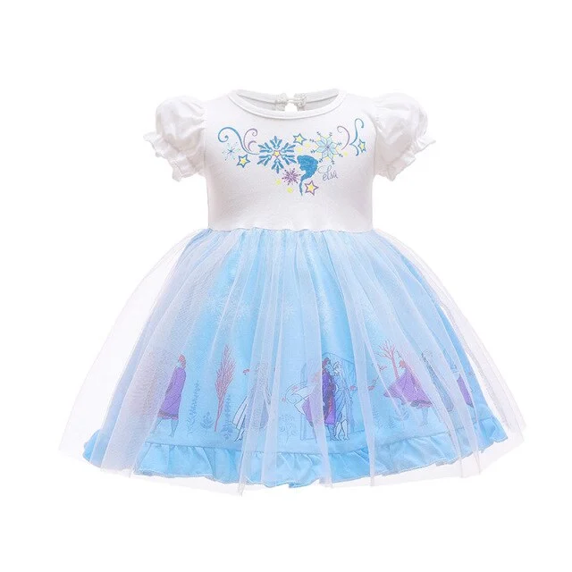 Girls Princess Dress Children's Cosplay Halloween Costume-elleschic