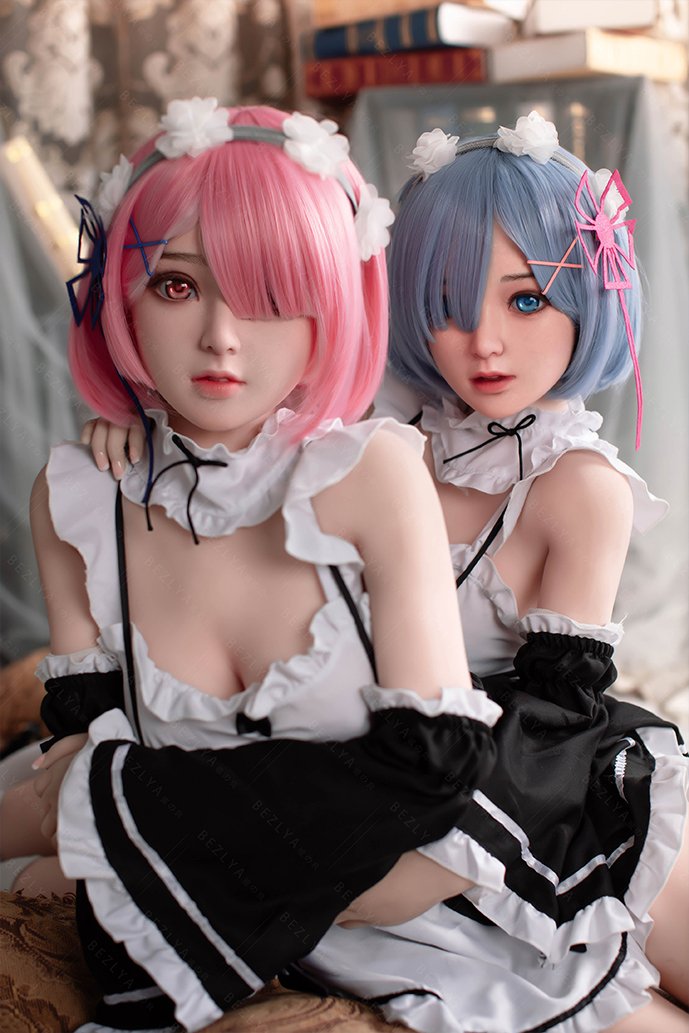 Bezlya 149cm Hyperrealistic Rem Sex Doll - Anime Twin Maid TPE Companion  H4866 Bezlya HANIDOLL