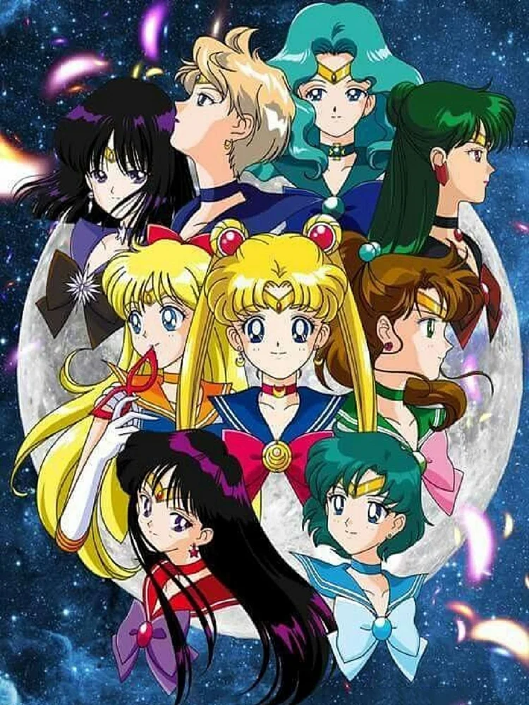 『YiShu』Sailor Moon - 11CT Stamped Cross Stitch(50*60cm)