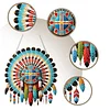 (US Only)Acrylic 2D Flat Indian Shield DIY Hanging Diamond Art Kits Wall Door Decoration
