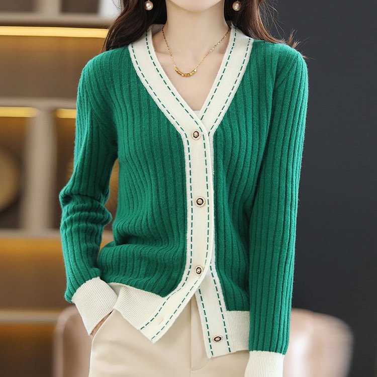 Long Sleeve Shift Knitted Knitted Sweater QueenFunky