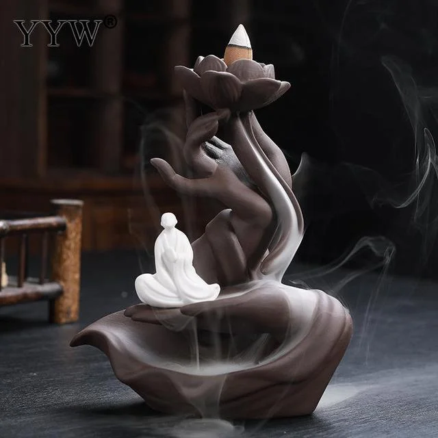 waterfall Censer incense burner holder Decoration for home Vaporizer candle holder smoke