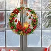 DIY Pearl Diamond Painting Christmas Wreath Hanging Ornament Kit