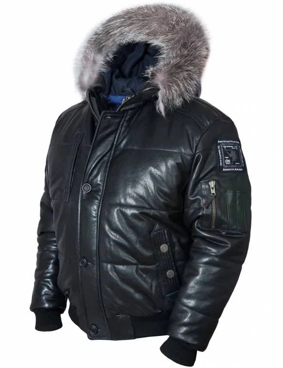 INSTINCT LEATHER PARKA BLACK[BUY 2 FREE SHIPPING ONLY TODAY]