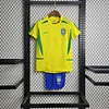 2002 Retro Brazil Home Football Shirt Kids Size 1:1 Thai Quality