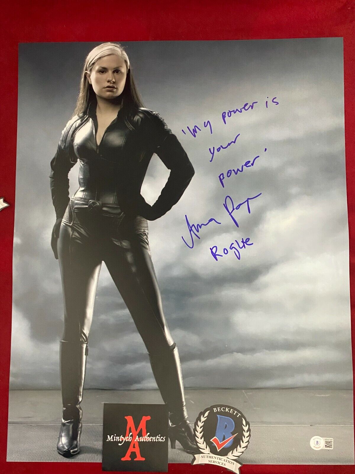 ANNA PAQUIN AUTOGRAPHED SIGNED 16x20 Photo Poster painting! X-MEN! ROGUE! BECKETT COA!