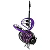 Painted Iron Bee Sculpture Metal Insect Garden Hanging Ornament