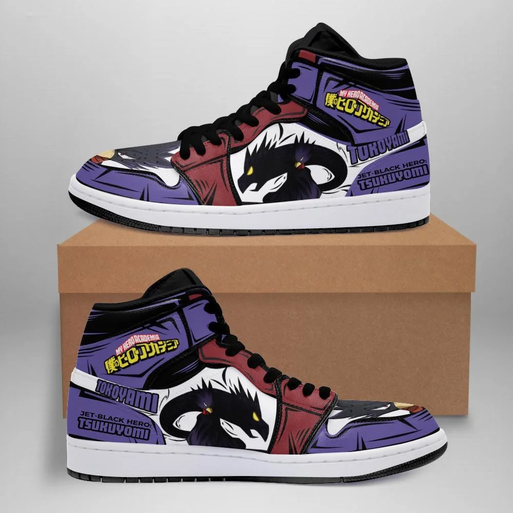 Kingofallstore - Fumikage Tokoyami Sneakers Tsukuyomi My Hero Academia Sneakers