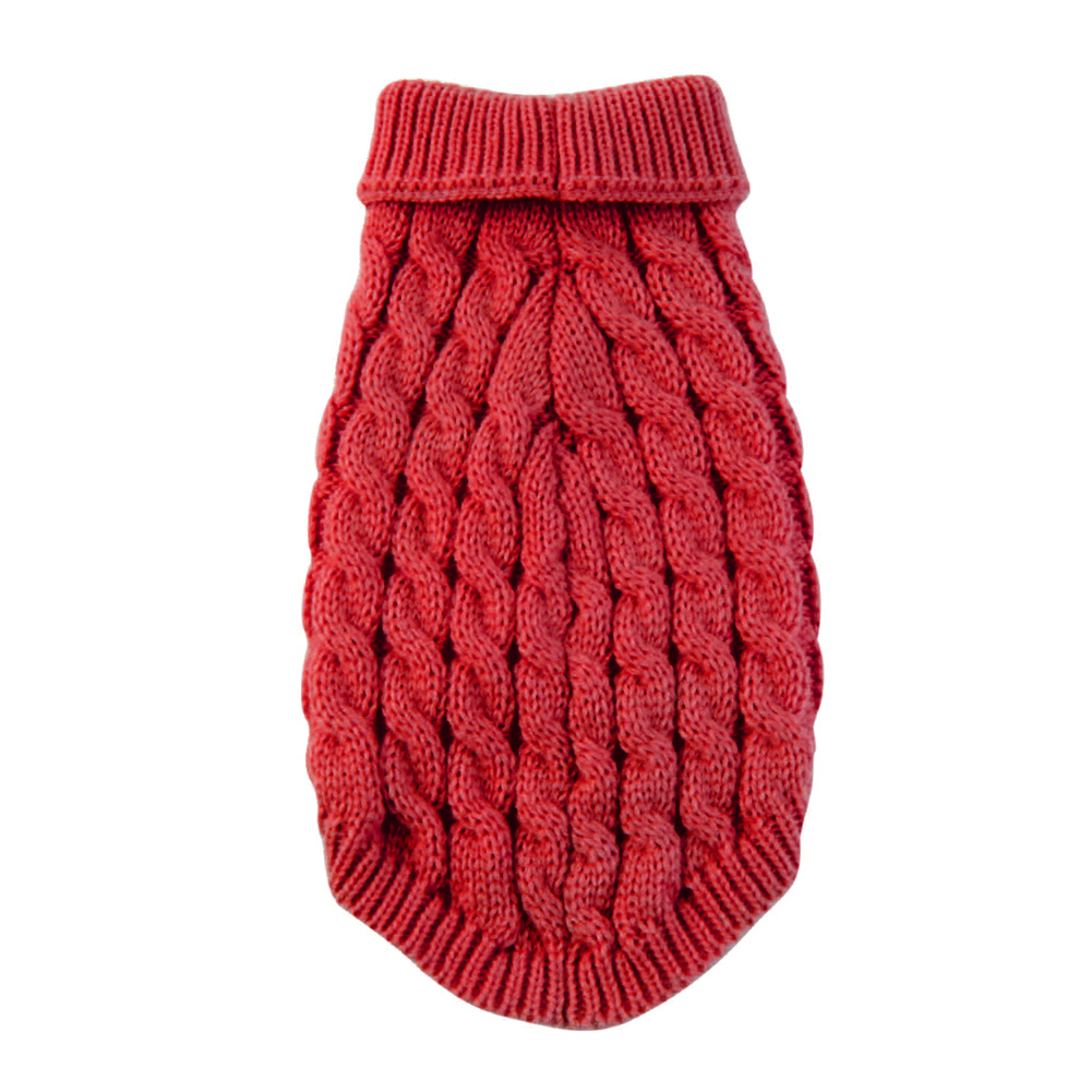 

Warm Pet Sweater Dog Cat Warm Clothing Turtleneck Puppy Soft Knitted Vest, Pink, 501 Original