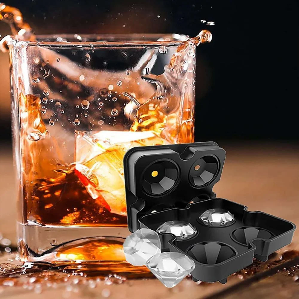 Hugoiio™ Silicone 3D skull ice cube mold and diamond ice cube mold