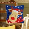 Christmas-DIY Latch Hook Rug Pillowcase Kits 43*43cm