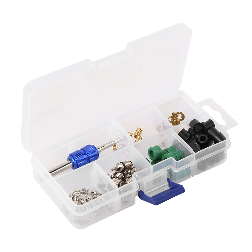 

71pcs/box Car A/C Charging Hose O-Ring Valve Core Tool Service Kit CH-239, 501 Original