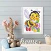 5D bricolage dessin animé abeille plein rond perceuse diamant peinture kit mosaïque art artisanat