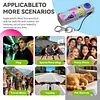 2K Mini Keychain Digital Camera Type-C Charging Retro Small Camcorder with TFT LCD Screen No TF Card for Kids Adults Travel Collectible Gift