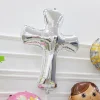 20PCS Babyshower Cross Baptism Ceremony Aluminum Film Balloons Community Party Festive Decors