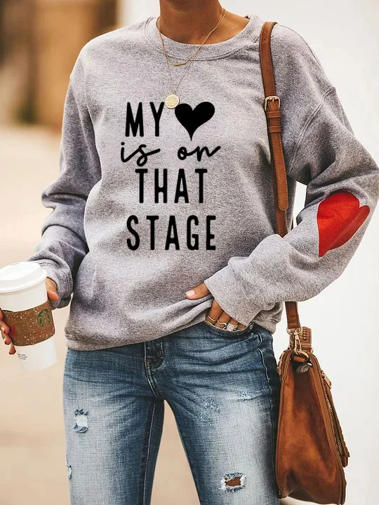 My Heart Is On That Stage Dance Mom Sweatshirt