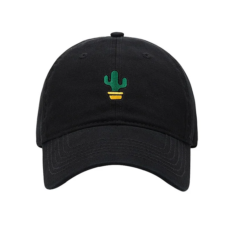 Cactus Embroidery Pure Cotton Men Baseball CapWomen Hat Sport Visors Snapback Cap Sun Hat Breathable Outdoor Caps