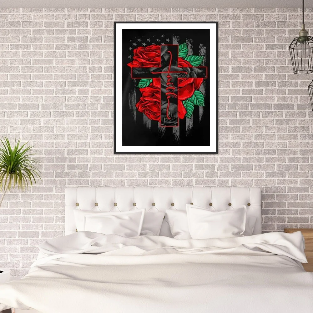 Full Round Diamond Painting 30*40cm - Cross