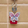 5pcs DIY Full Drill Diamond Painting Special Shaped Butterfly Keychain Gift