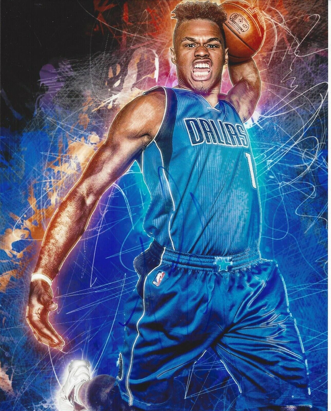 Justin Anderson Autographed 8x10 Dallas Mavericks#S1239