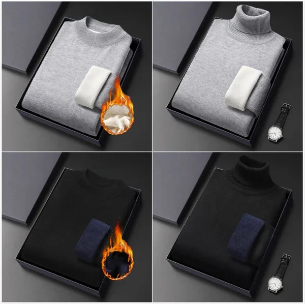 Męski sweter zimowy z golfem 💥 M-4XL✨