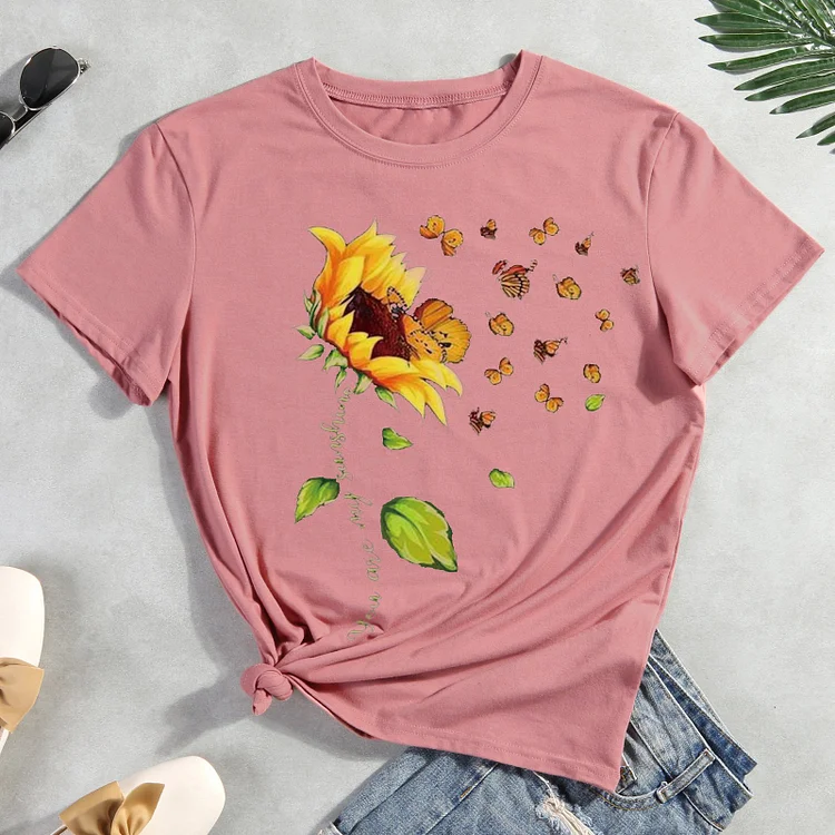 ANB - Butterfly flower  T-shirt Tee -06440
