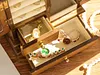 Vintage Solid Wood Jewelry Storage Box
