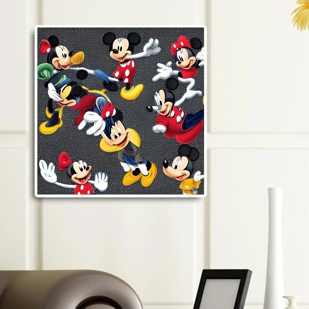 Full Round Diamond Painting 30*30cm - Disney Mickey Minnie