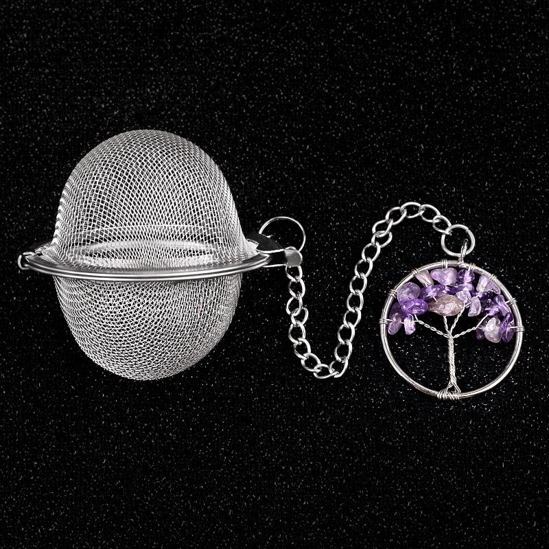 Vintage Style Classic Style Life Tree 304 Stainless Steel Crystal Agate 1 Piece