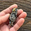 Original S925 Sterling Silver Bone Sword Angel Skull Pendant