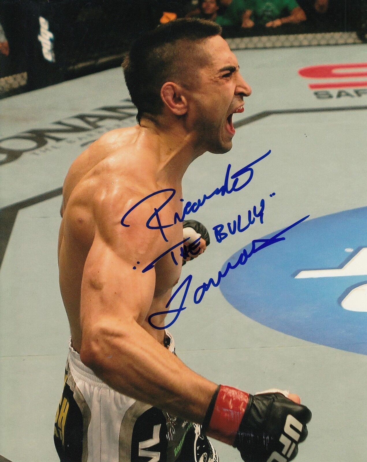 RICARDO *THE BULLY* LAMAS signed (UFC) MMA FIGHTING 8X10 Photo Poster painting W/COA #2