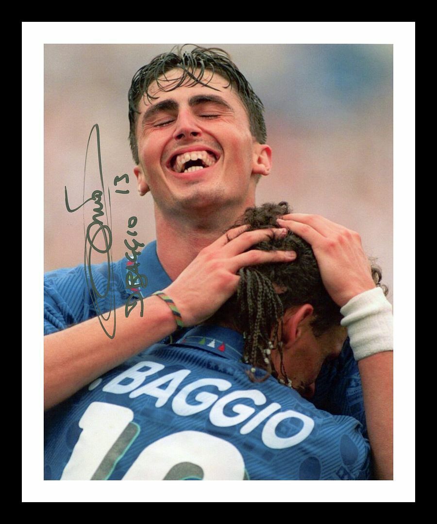 Dino Baggio - Italy Autographed Signed & Framed Photo Poster painting 1