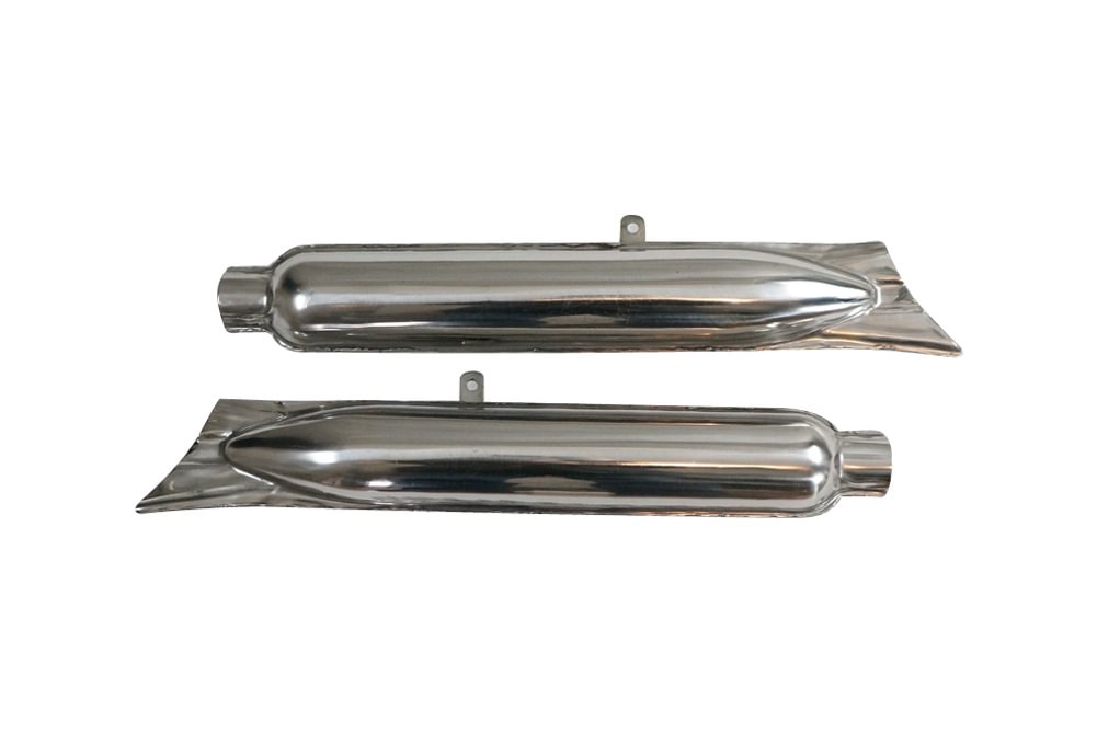 CJ750 Original Stainless steel fishtail mufflers (pair)