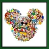 Disney Family - 11CT Stamped Cross Stitch - 40*40cm - Disney