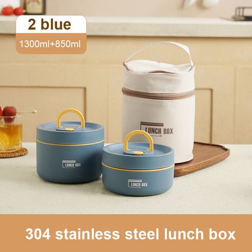 Multilayer Stainless Steel Lunch Box With Thermal Bag Food Storage