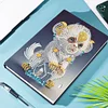 5D Diamond Mosaic Notebook 50 Pages DIY Partial Special Shaped Drill Journal A5 Chinese Zodiac Notebook Kit