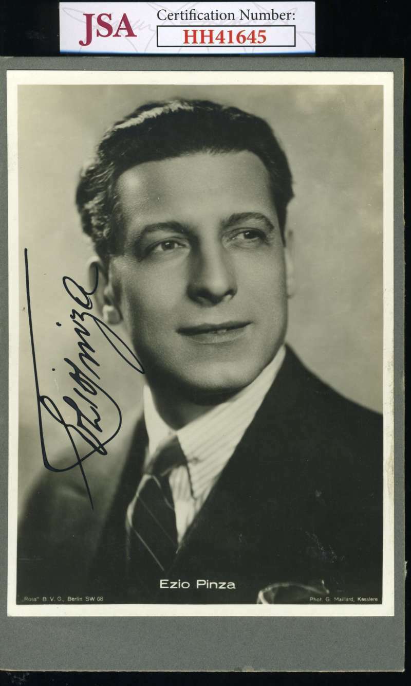 Ezio Pinza JSA Coa Signed 4x6 Photo Poster painting Autograph