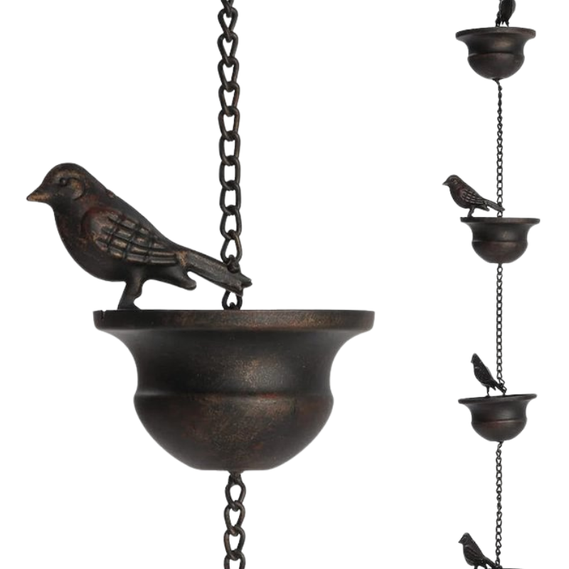 Iron Decorative Bird Rain Chain