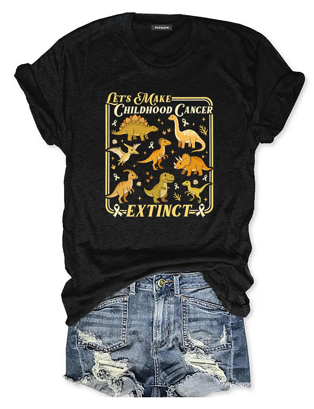 Let's Make Childhood Cancer Extinct T-shirt
