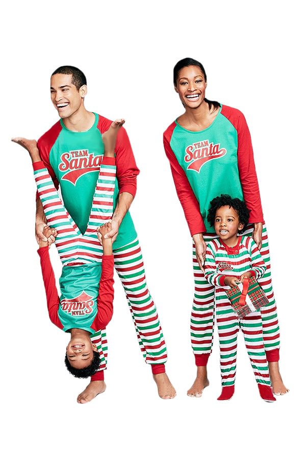 Christmas Santa Family Pajama Sets Adult Kids Mathcing Pjs-elleschic