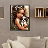 Sweet Cool Girl-Full Round Diamond Painting 30*40CM