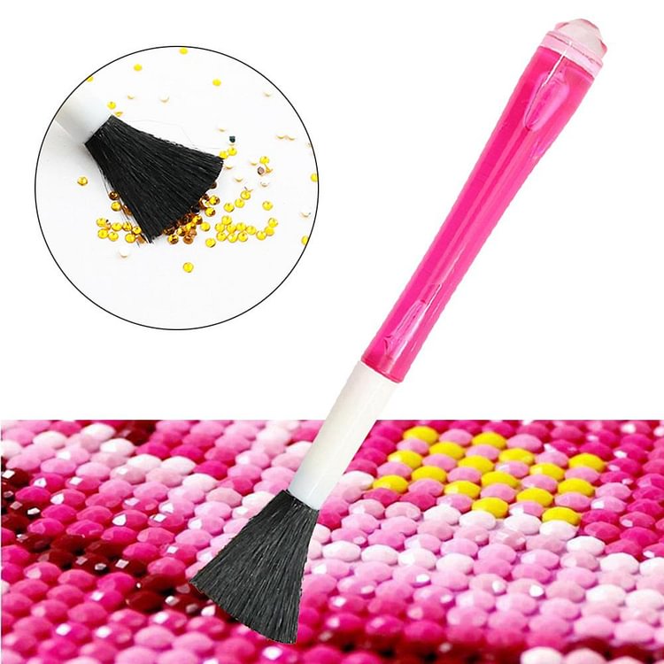 Double-usage de peinture diamant point stylo de forage brosse ramasser l’outil de nettoyage