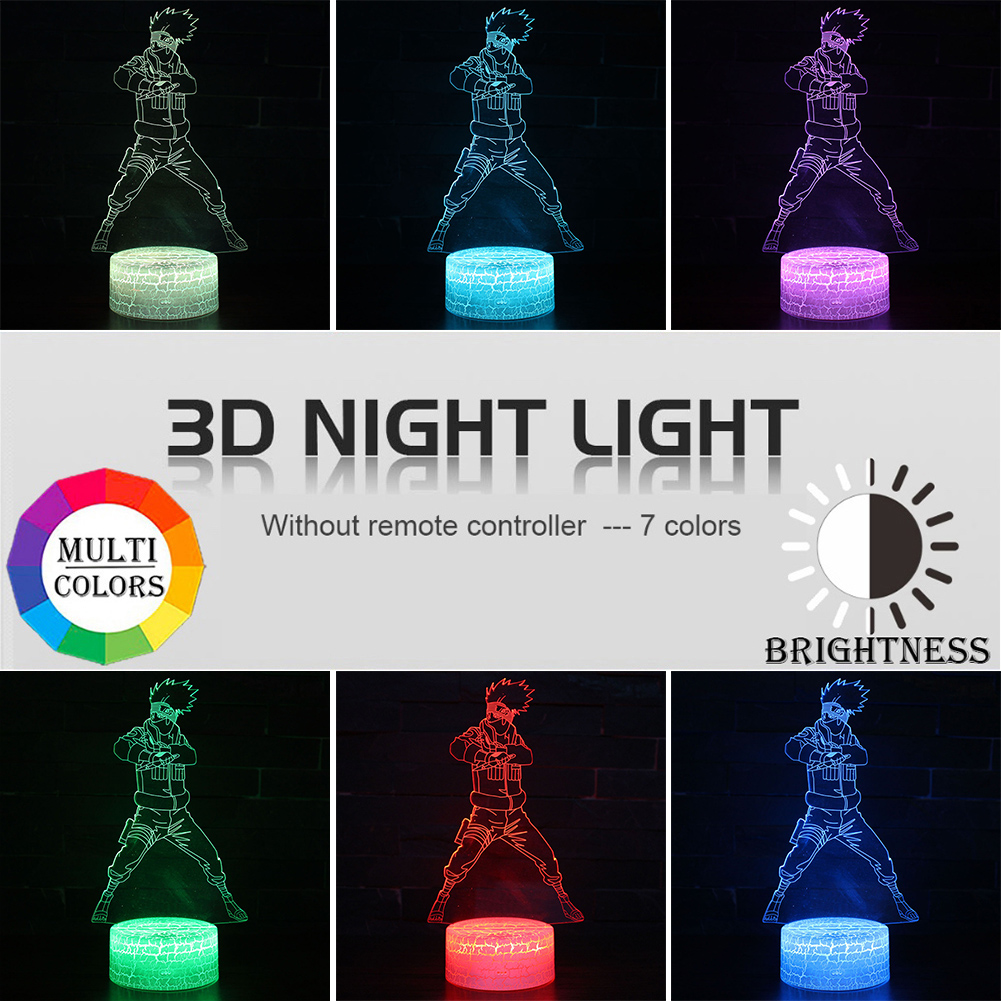 

3D Acrylic Cartoon Figure Night Light Touch Remote Control Bedside Lamp, 501 Original