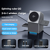 ❄🎄2025 New Year Special⛄🔔 Qi2 certified touch-control rotating 3-in-1 wireless charger, Magsafe magnetic suction mobile phone, watch, earphone high-speed charging, the same charger as celebrities!!